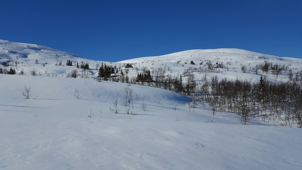No var det slutt på det mest krevande pudderet, og berre til å knalle på mot Snuen i bakgrunnen.