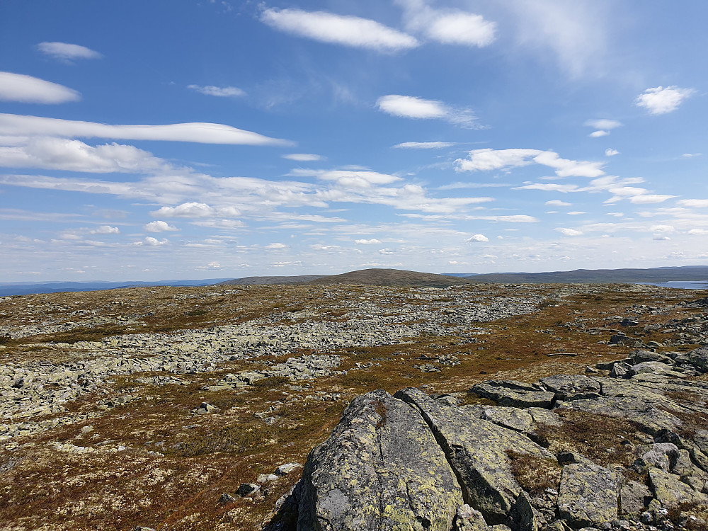 Utsikt frå Høgfjellet i retning Lyngkampen.
