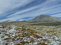 Utsikt mot Søre Oksle, Høgronden og Storsvulten (sjølve hovudtoppen ligg lenger bak).