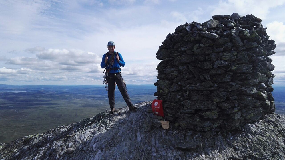 På toppen
