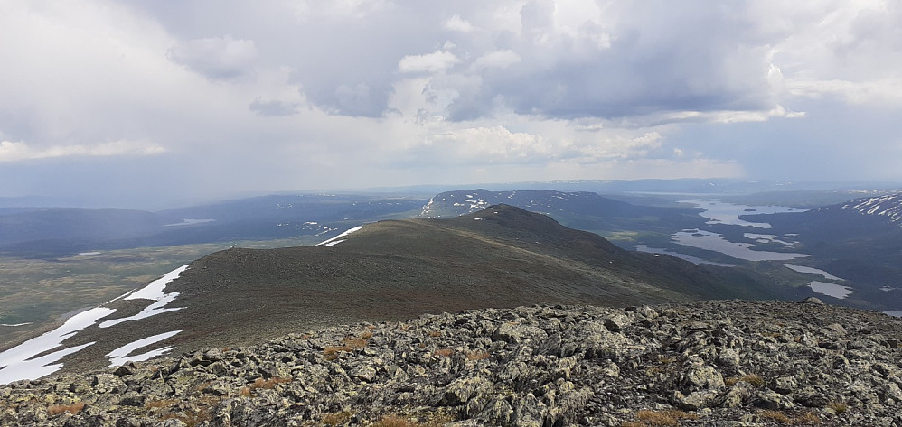 Fra Tangefjellet SØ mot Nøsakampen