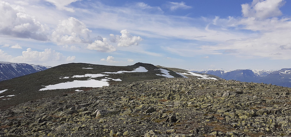 Fra Tangefjellet SØ mot Tangefjellet og Gilafjellet