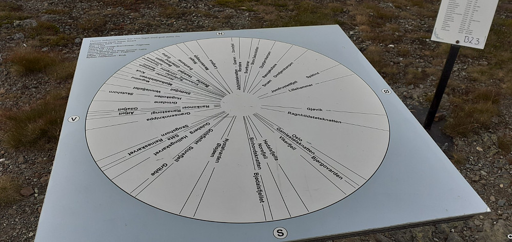 Sikteskive på Smørlifjellet