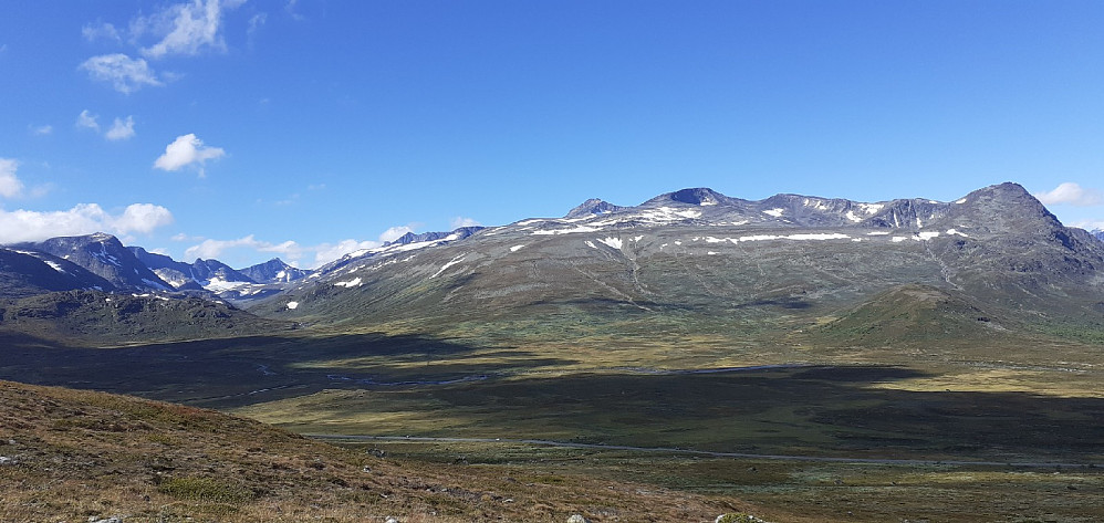 Helt nydelig vær over Gjendesalpene i dag