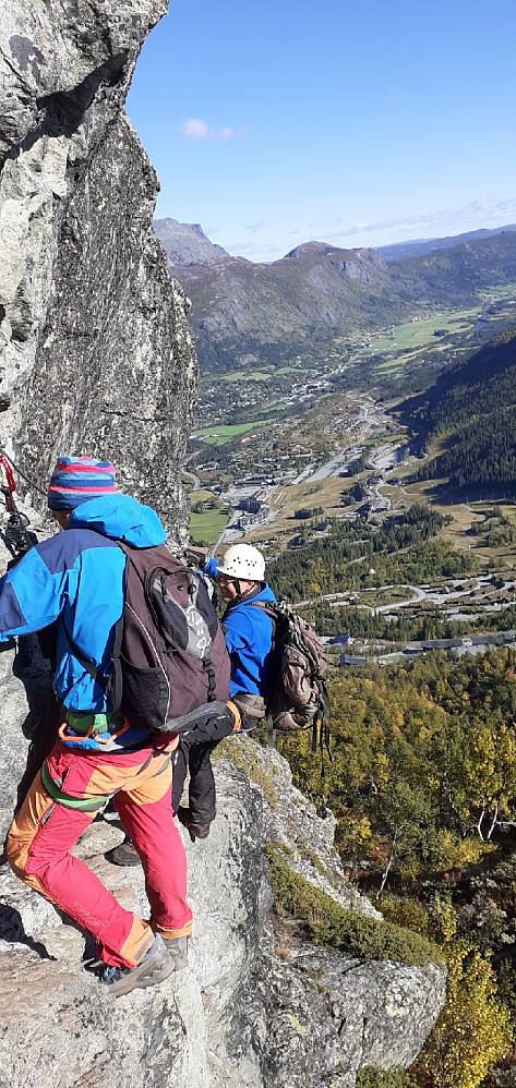 2. Etappe i Via Ferrata var veldig artig