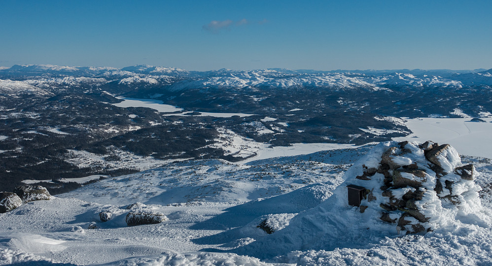 utsikt fra toppen av Skardsnuten