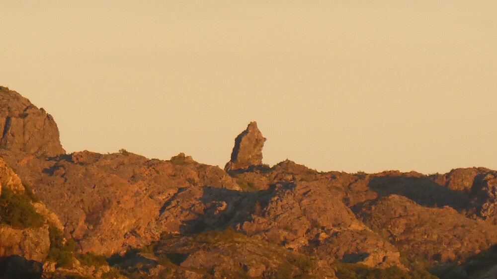 Lekamøya får også med seg solnedgangen.