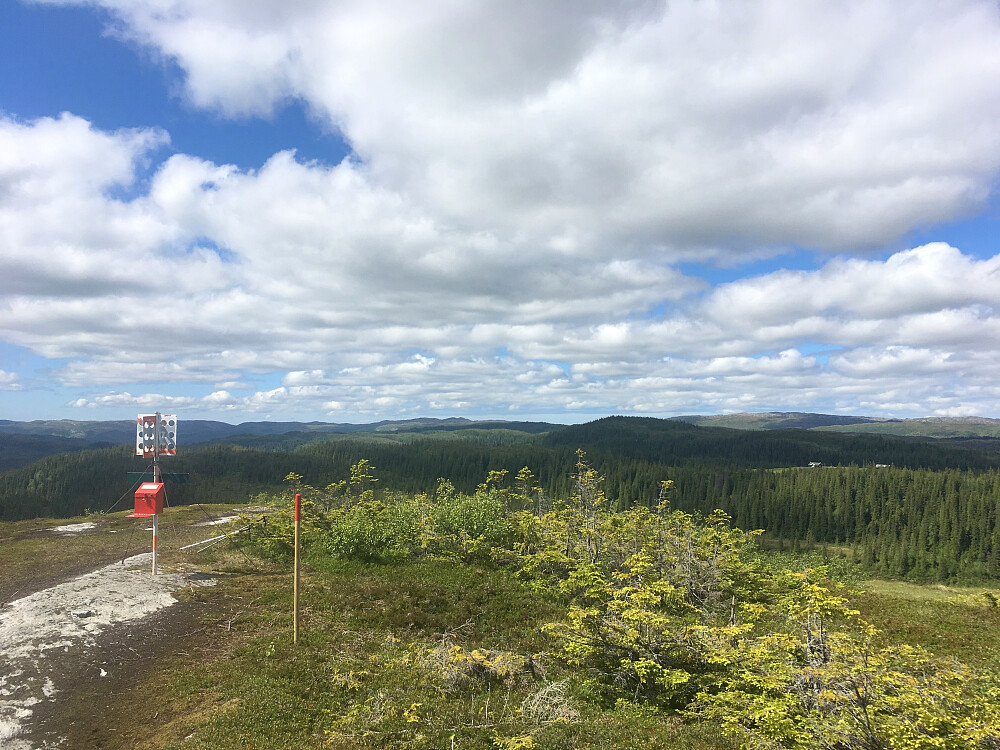 Ser utover Fosen mot Skurvenplatået til høyre i bildet.