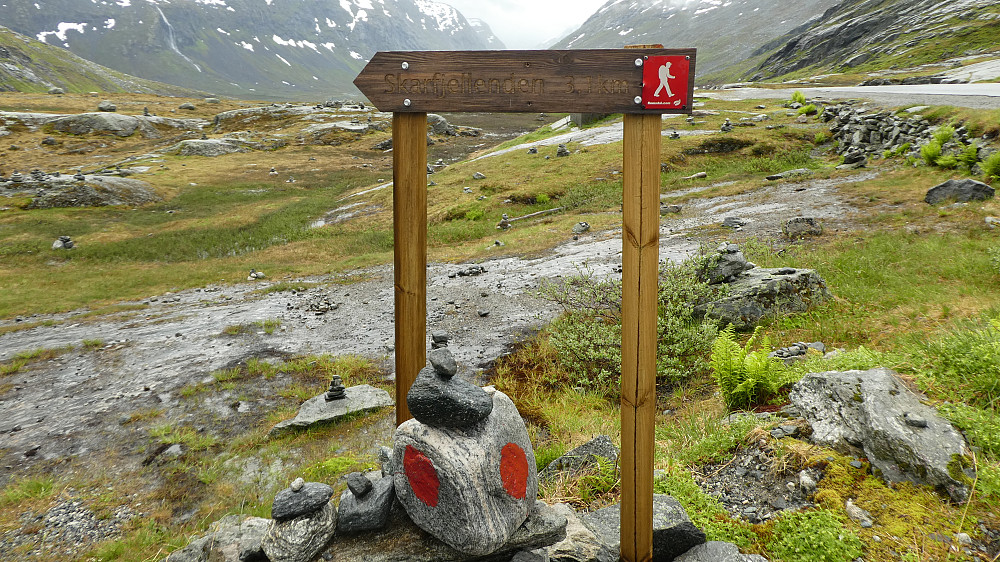 Merket tur til Skarfjellenden 1386 moh.