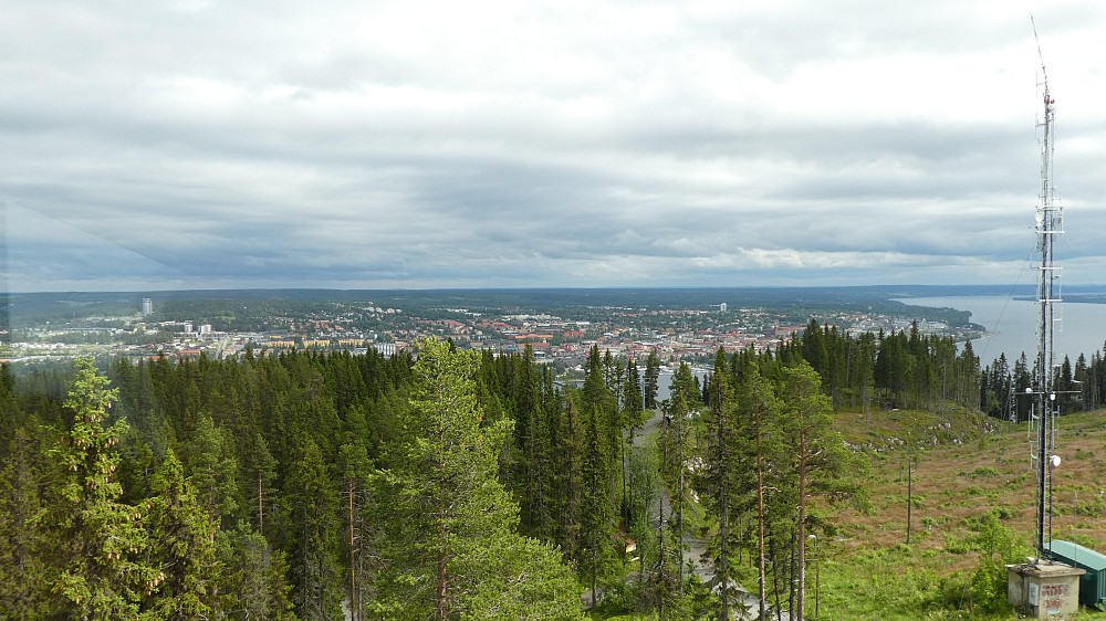 Østersund sett fra Tårnet.