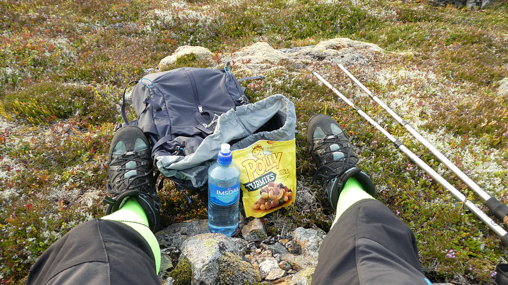 Litt "påfyll" før hjemturen starter.