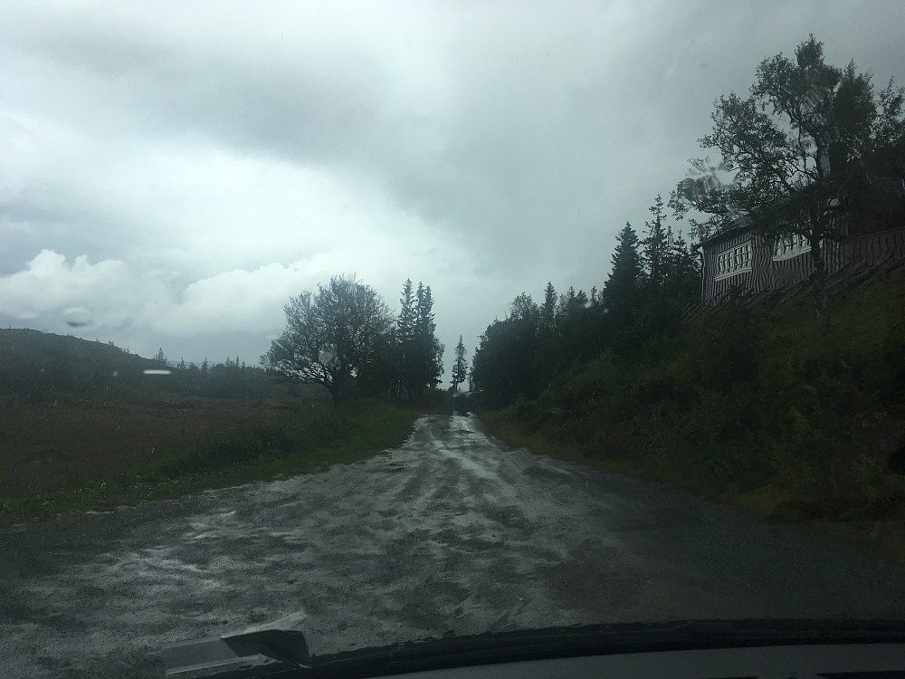 Dårlig vær å starte turen i så vi ventet litt.
