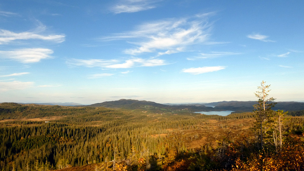 Hårfjellet og Storgrønsjøen.