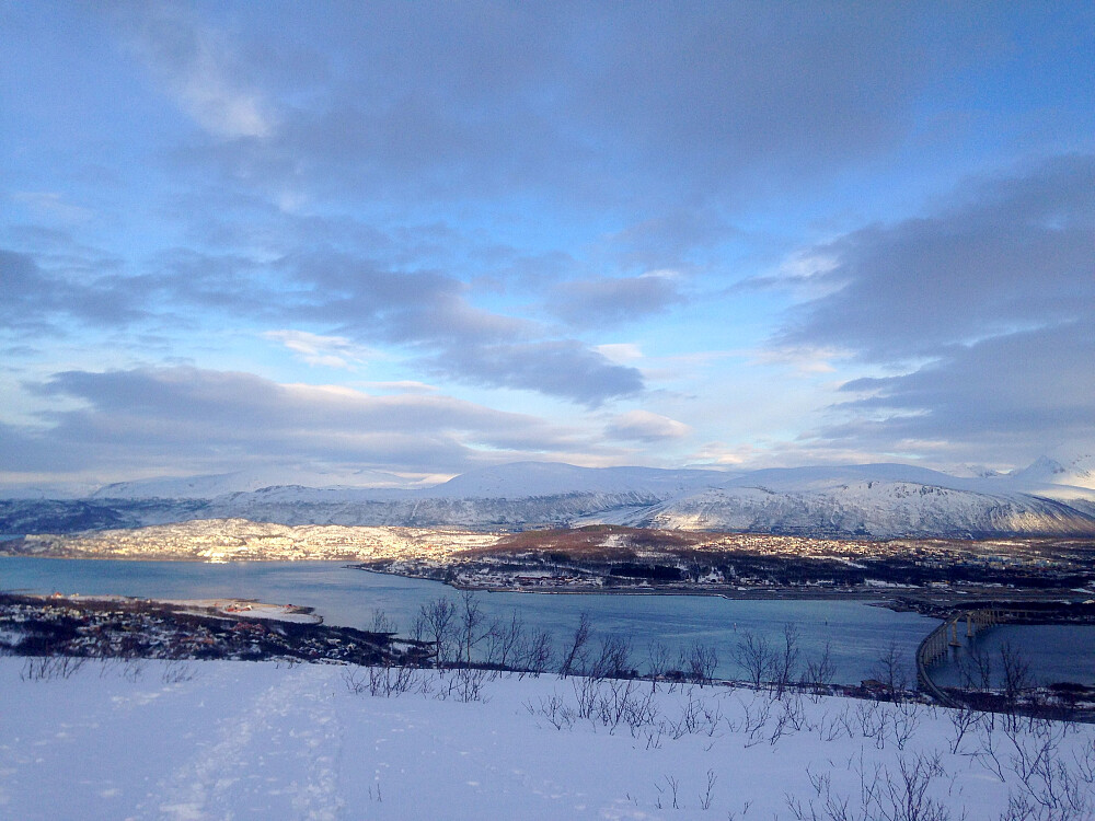 Spor i snøen.