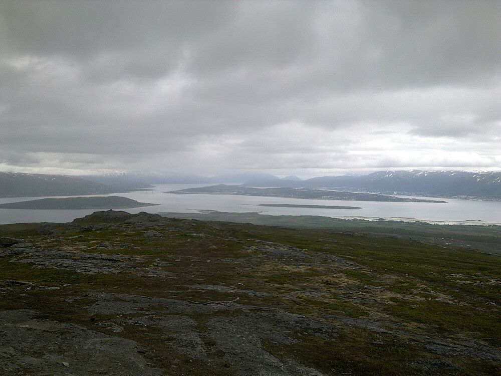 Fra toppvarden mot Tromsø.
