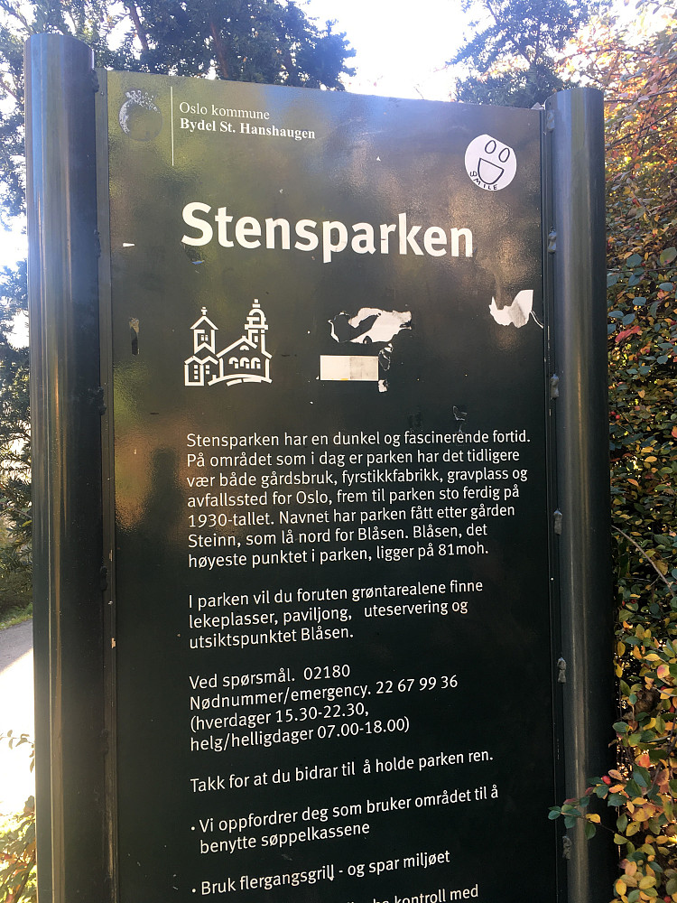 Blåsen ligger i Stensparken.