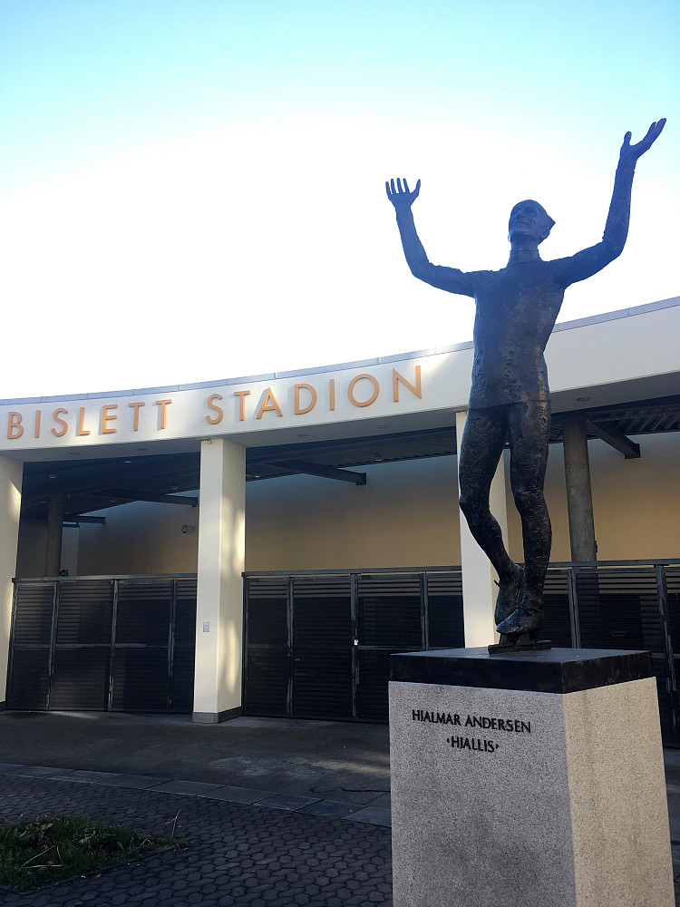 Passerer Bislett Stadion på turen.
