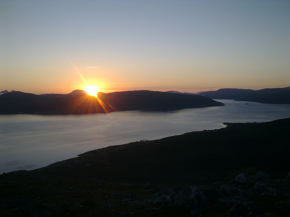 Flott solnedgang i dag.
