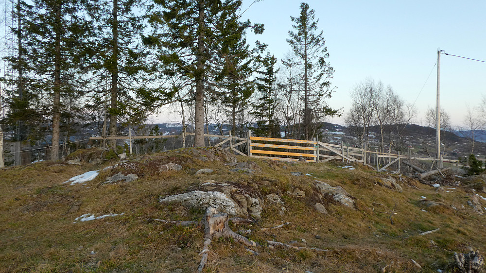 Topp punktet på Lerstadhaugen.