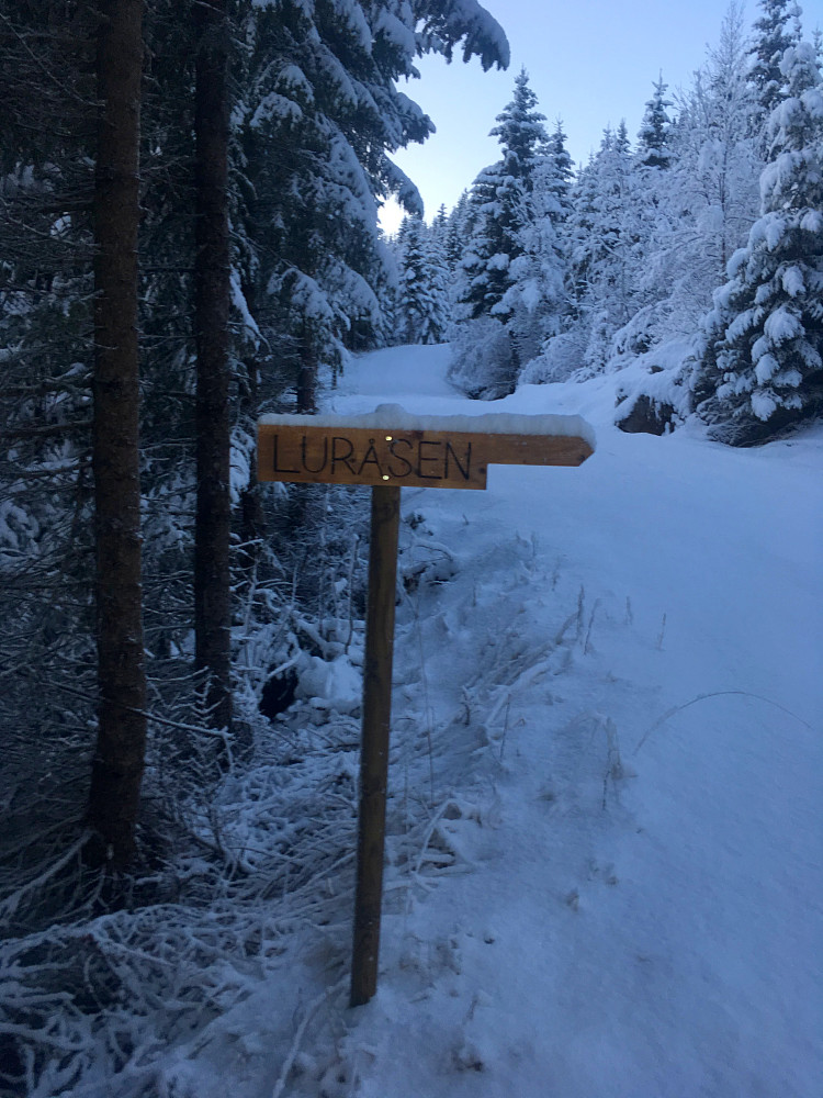 Ingen tur opp til Luråsen i dag.