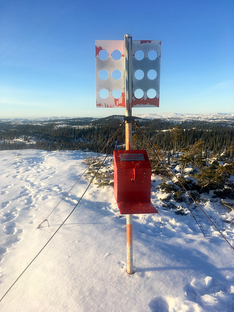 Toppunktet på Svalbakheia.