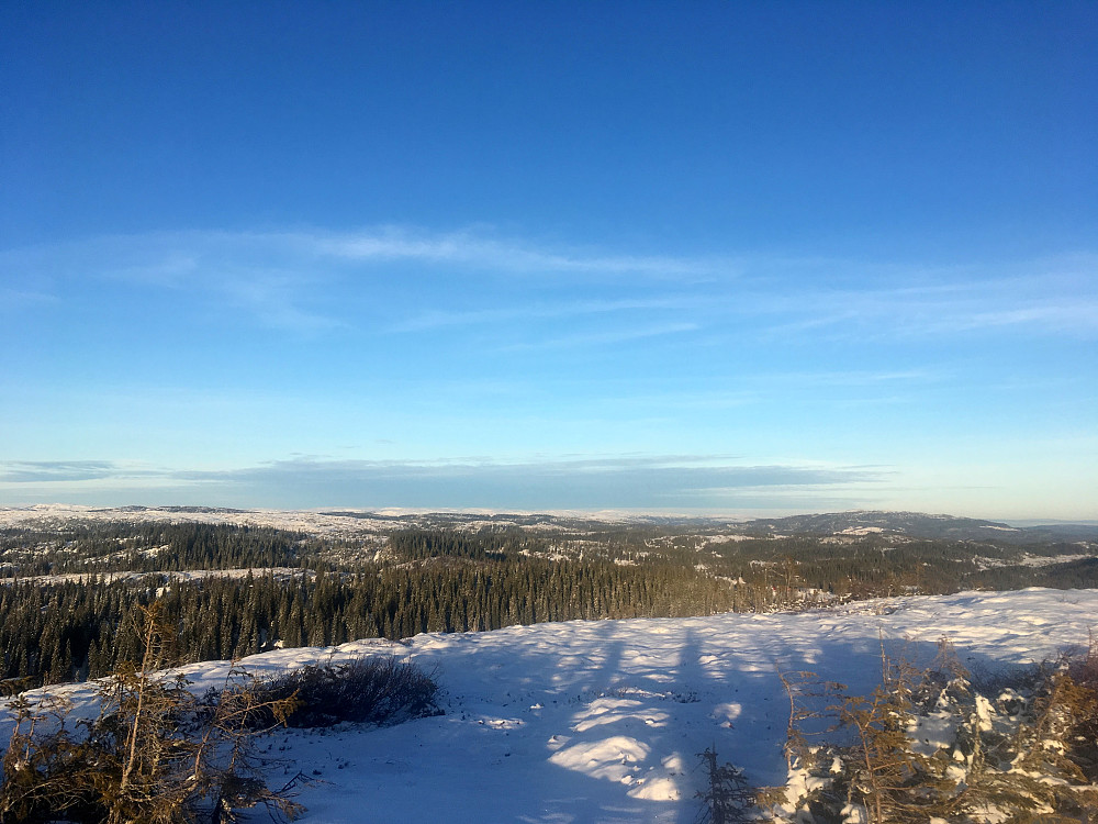 Mot nord og Hårfjellet.