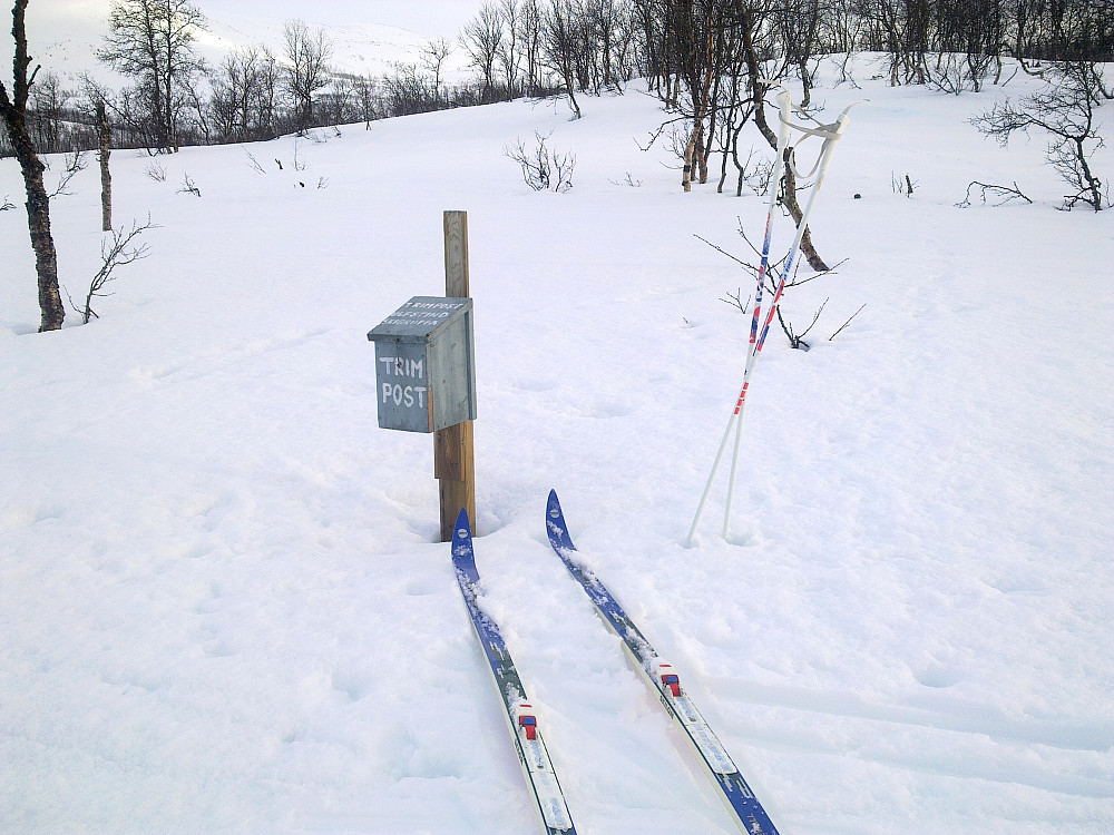 Mye snø ved trimposten enda.