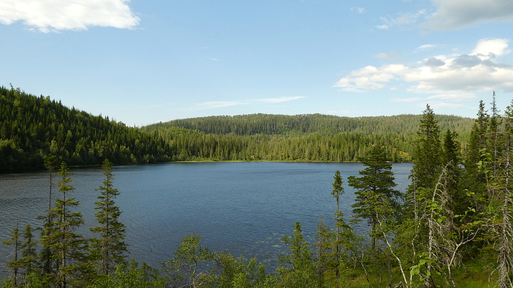 Ser over Fugllangen mot Slettheia 492 moh.