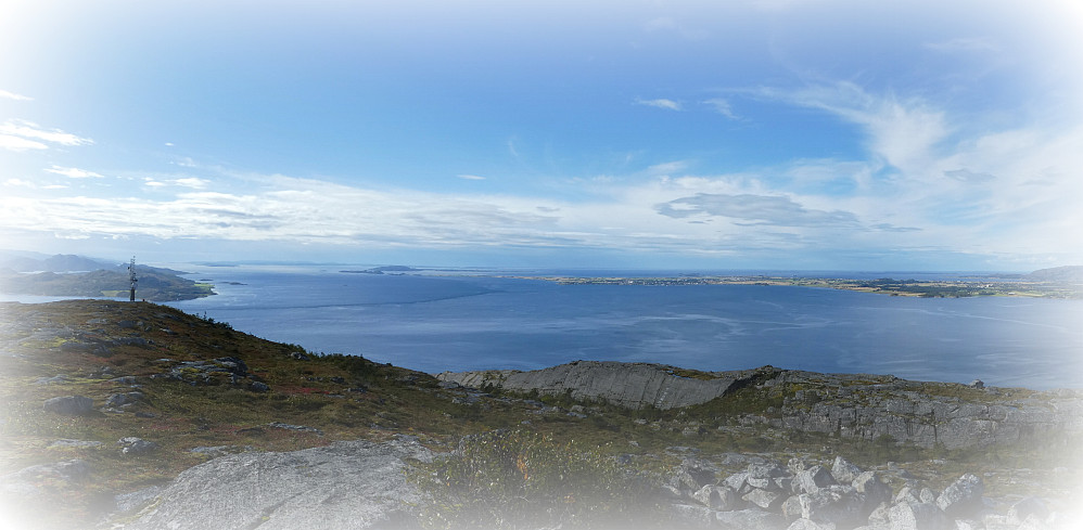 Panorama mot Agdenes-Trondheimsleia-Ørlandet.