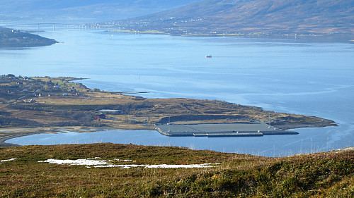 Tromsø Havn sitt nye kaianlegg på Tønsnes.