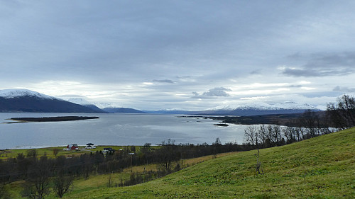 Ser her mot Balsfjorden.