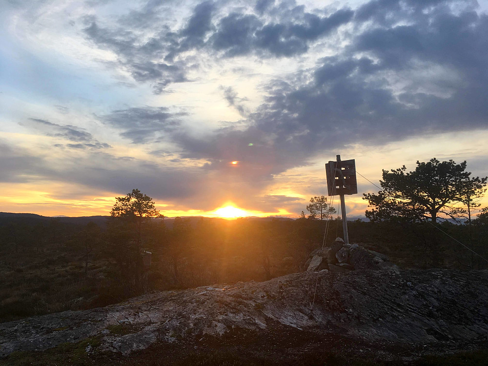 Fin solnedgang i dag.