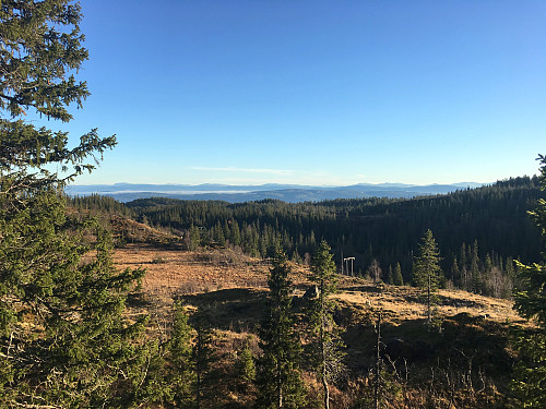 Utsikt mot øst fra Varglia.