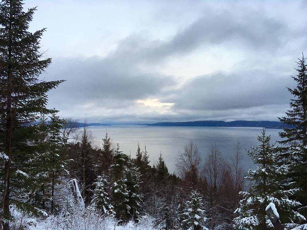 Fin utsikt innover fjorden mot Verdal.