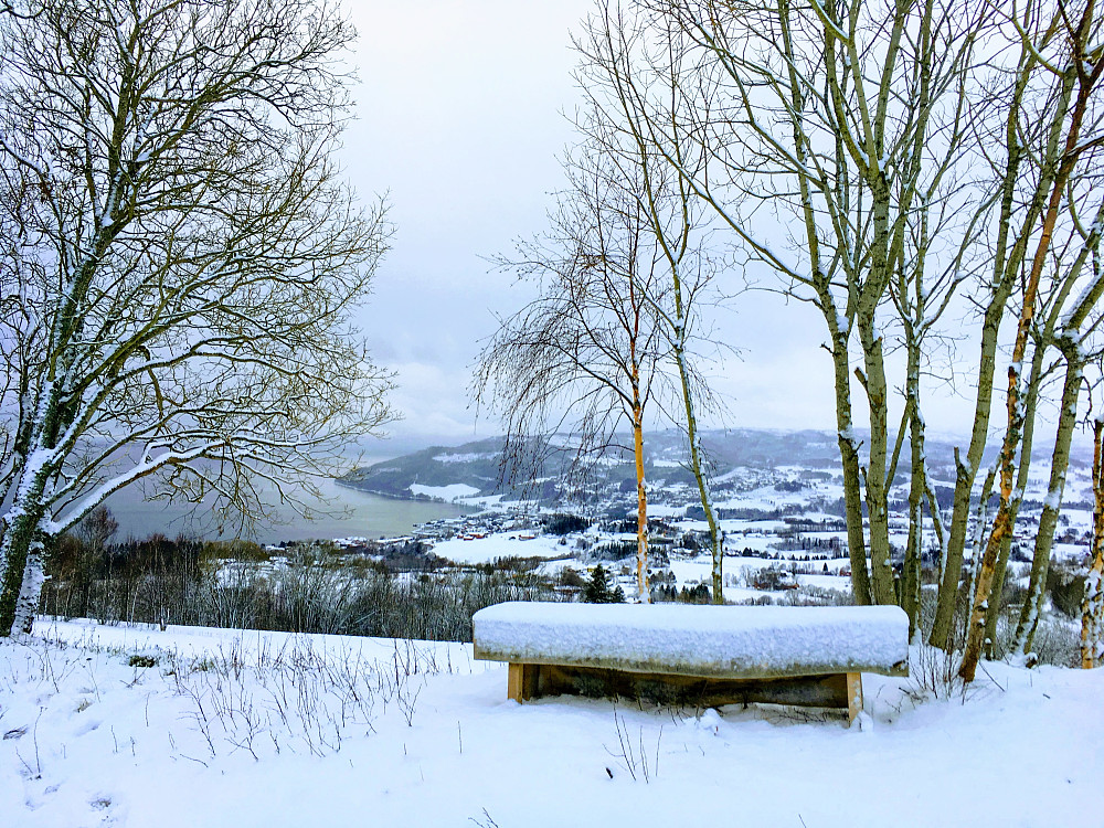 Panoramabenken har vinterferie.