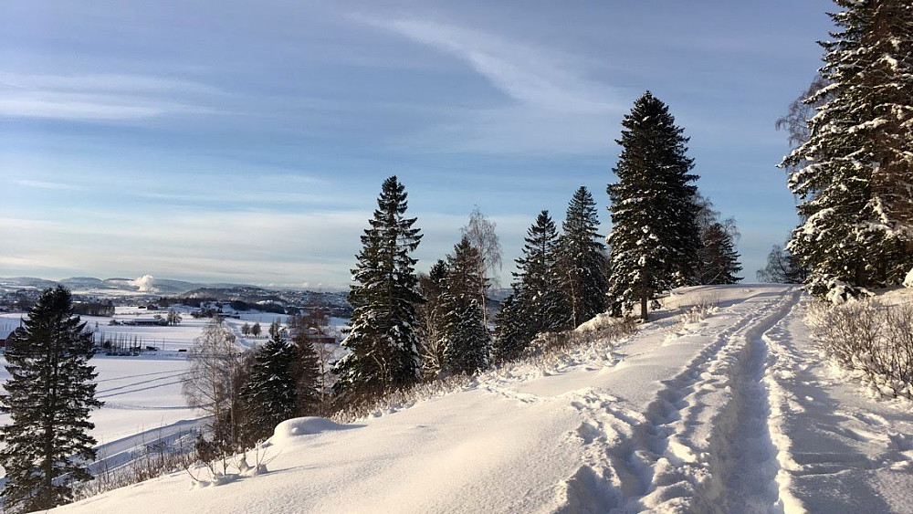 På tur opp mot trykkbassenget/tanken.