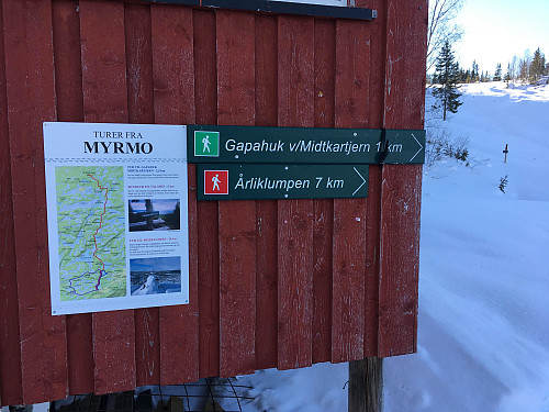 Da var man kommet til turens ende.Myrmo Skistadion.
Kjempefin tur i et helt fantastisk vær!!!