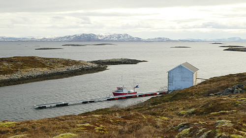 Fin havn ved sjøhuset.