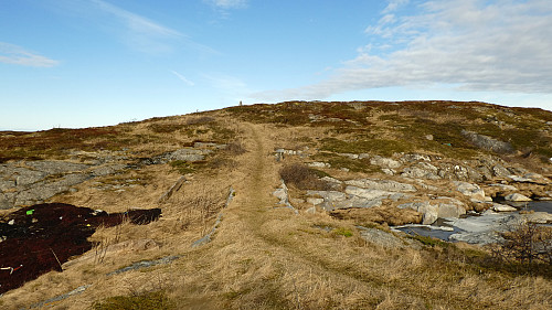 Stien opp til "toppen".