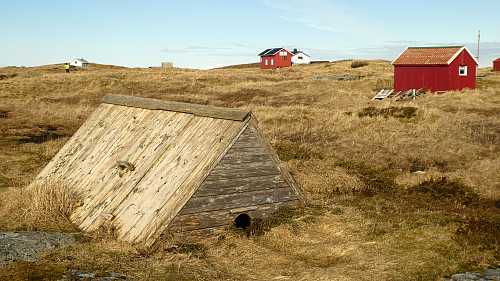 Ærfuglene har egne "hus" her.