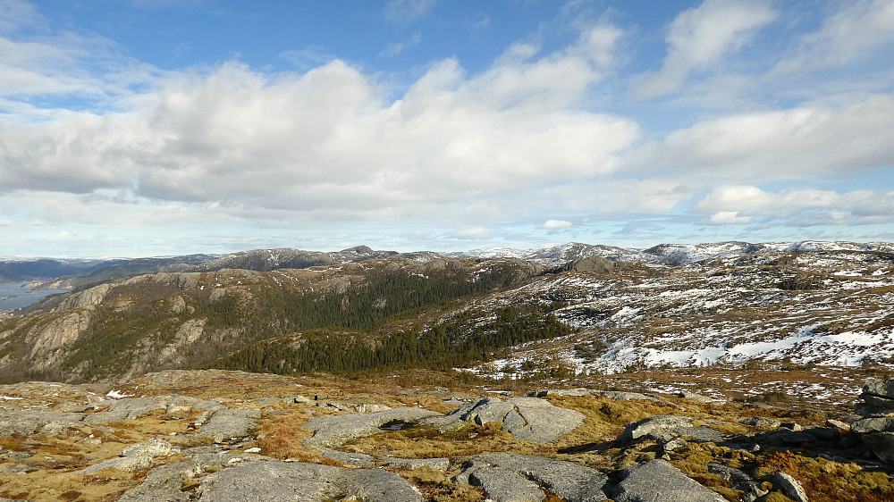 Mot Storliheia og Olsøyheia.
