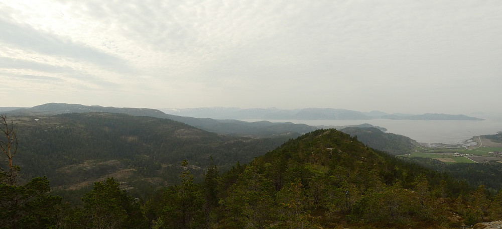 Panorama mot sørvest fra Seta.