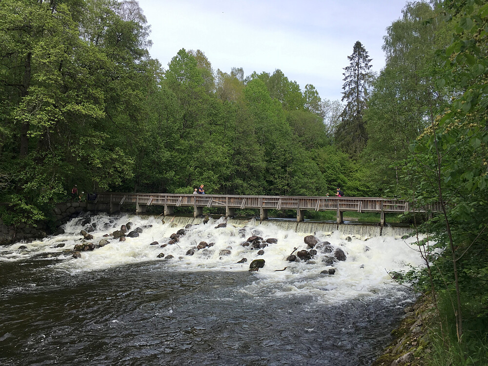 Den første av mange bruer over Akerselva.