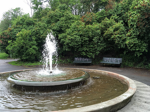 Fontene ved Stensparken.