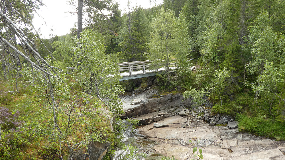 Lite vann i Hestdalselva.