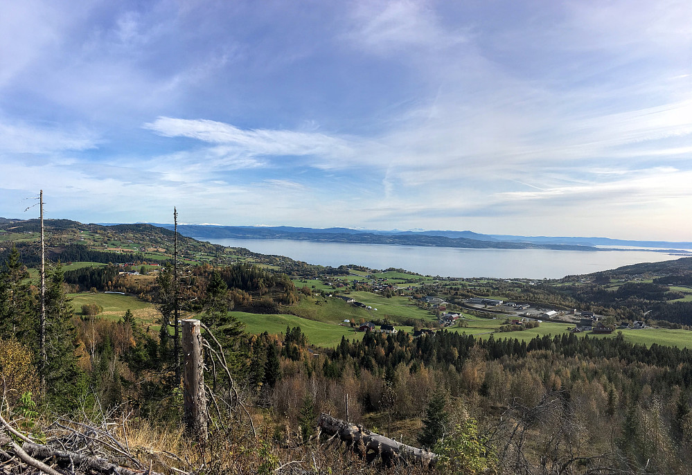 Panorama mot Trondheimsfjorden.