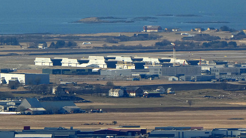 Nye flybunkere på Ørlandet Flystasjon.