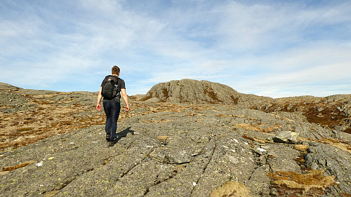 Toppen av Tønnølsfjellet i sikte.
