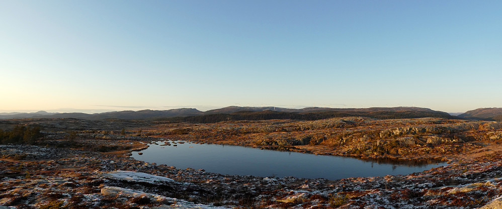 Panorama mot nord-vest.