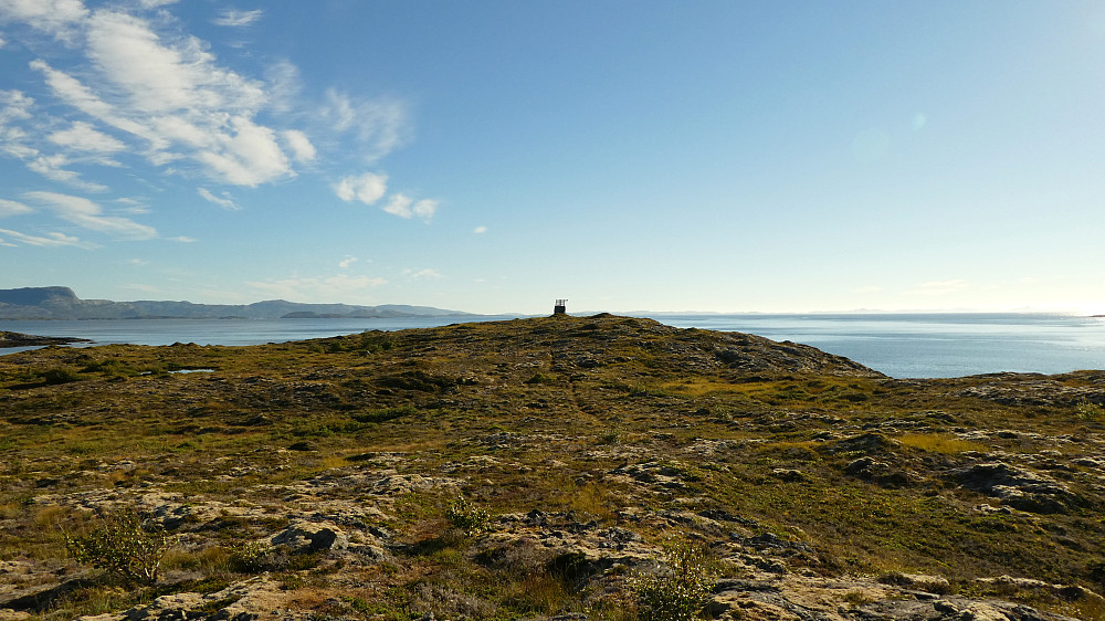 Tydelig sti ned mot nesset.